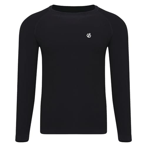 Image of Dare 2b Men's in The Zone II Long Sleeved Base Layer Top with SeamSmart Technology, Perfect for Wintersports & Outdoors Black