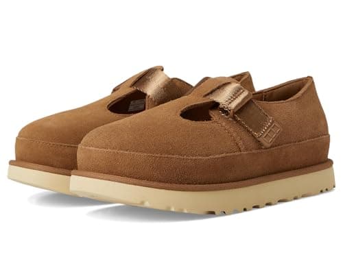 Image of UGG Women's Goldenstar Mary Jane Flat, Chestnut, 10 UK