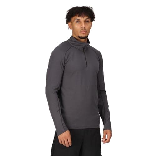 Image of Regatta Professional Men's Stretch Half-Zip Midlayer Seal Grey