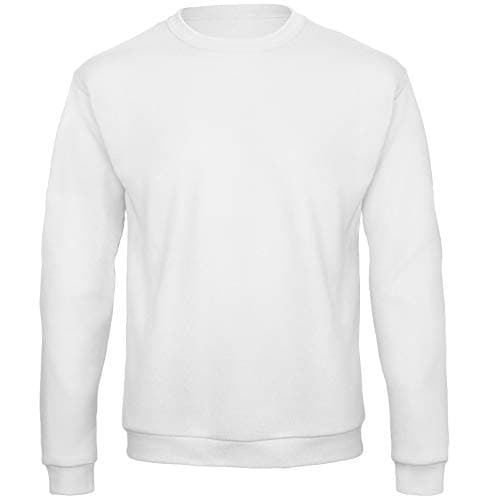 Image of B&C Unisex ID.202 50/50 Sweatshirt , White, XL. WUI23