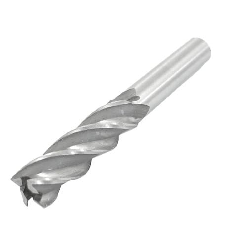 Image of sourcingmap 14mmx12mmx100mm 4 Flutes HSS-AL End Mill Milling Cutter Tool Straight Shank