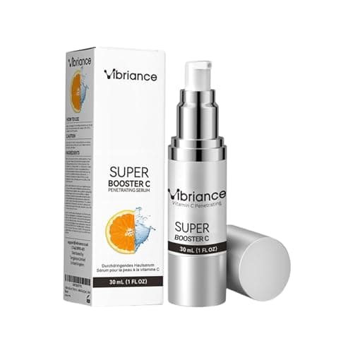Image of Vibriance Super C Vitamin Face Serum Hydrating & Brightening All-in-One Formula, Helps Improve Radiance, Dark Spots & Wrinkles with Hyaluronic Acid & Vitamin E, 30ml (1 fl oz)