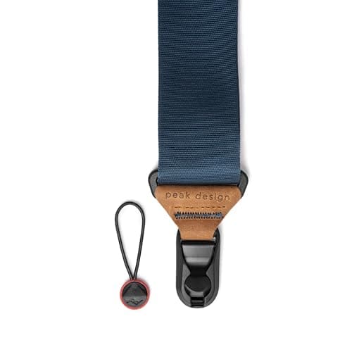 Image of Peak Design Slide Camera Strap, Midnight Blue, Configurable as a Sling, Neck or Shoulder Strap, Quick Release and Connection, Smooth and Grippy Side, Camera Straps for Photographers, 90 kg Capacity
