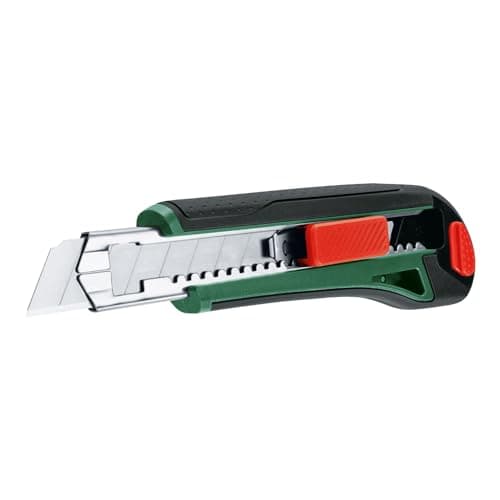 Image of Bosch Snap Off Blades 18mm, 10-Piece (Accessories for Snap Off Knife/Cutter Knife; SK5 Steel; 18 mm Blade Size; 7 Snap Off Parts; Storage Case)