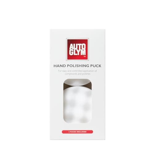 Image of Autoglym Hand Polishing Puck, 2 Pack – Reusable Microfiber Applicator Pads for Hand‑Applying Car Polish, Wax, and Compounds, Ideal for Car Care Detailing