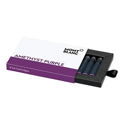 Image of MONTBLANC 8 x Amethyst Purple Fountain Pen Ink Cartridges 124487