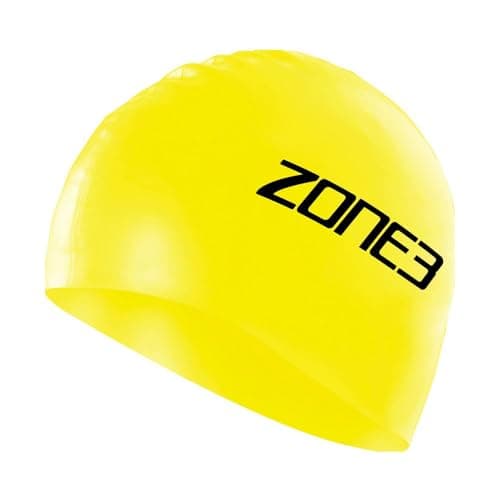 Image of ZONE3 Men's and Women's Silicone Swim Cap - 48g (Yellow)