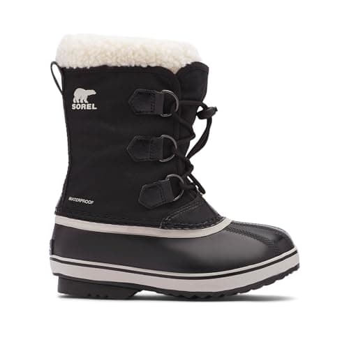 Image of Sorel Yoot Pac Nylon Wp Unisex Kids Winter Boots, Black 2024, 1 UK