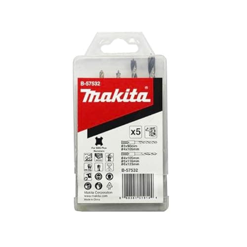 Image of Makita B-57532 5 Piece SDS-Plus Drill Bits