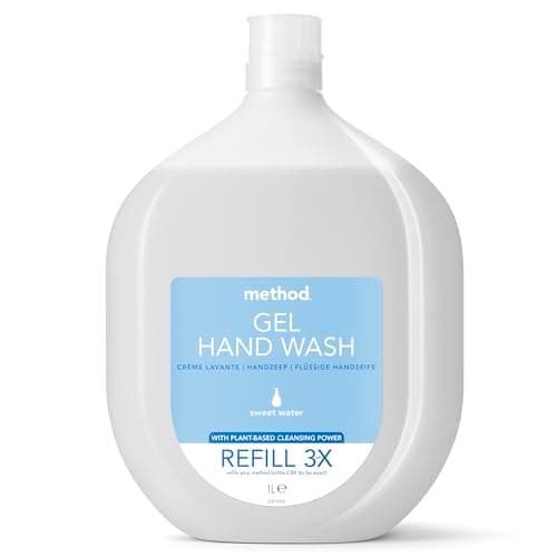 Image of Method Hand Wash Refill, Hand Soap, For Gentle Hand Cleansing, Fresh Sweet Water Scent, Pack of 1, 1 x 1L