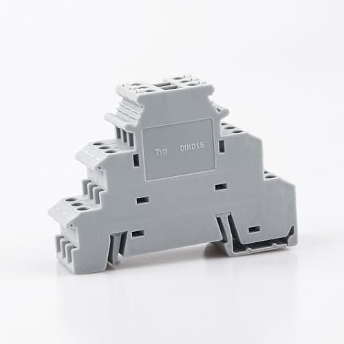 Image of ZDVHOMCB 50Pcs Din Rail Terminal Block DIKD-1.5 Three Layer 3 Level Sensor Actuator Triple Wire Connector DIKD1.5 Wire Conductor ZDVHOMCB