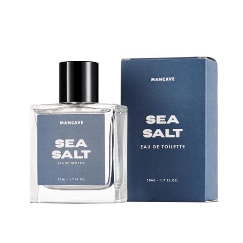 Image of ManCave Sea Salt Fragrance Spray, Eau De Toilette for Men, 50ml, Mens Perfume with Sea Moss & Driftwood, Aftershave Gift for Him, UK Formulated EDT Fragrance