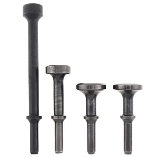 Image of ChgImposs 4pcs Hard 45# Steel Solid Air Hammer Impact Head Support Pneumatic Tool for Knocking/Rusting Removal