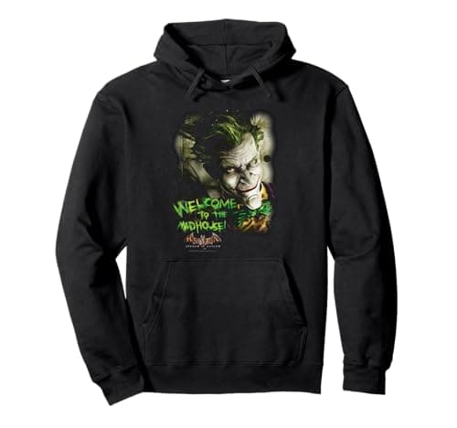 Image of Batman: Arkham Asylum Joker Madhouse Pullover Hoodie