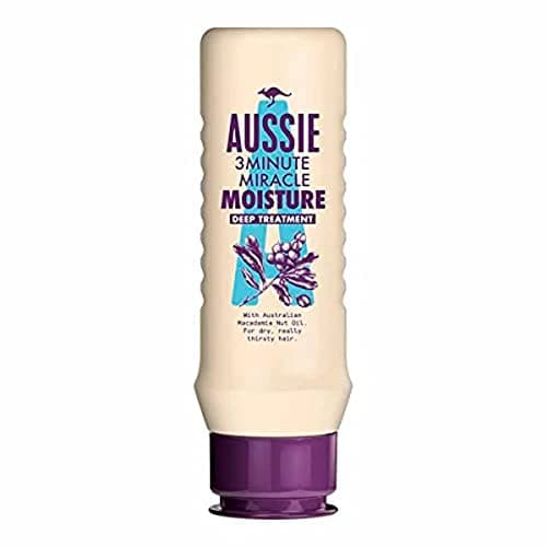 Image of Aussie 3 Minute Miracle Moisture - Vegan Deep Treatment for Dry, Brittle Hair - with Australian Macadamia Nut Oil, 75ml