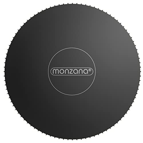 Image of MONZANA® 8ft Replacement Trampoline Jumping Mat | Fits 244cm Frames with 48 Eyelets | Heavy Duty 8-Row Stitching, UV Resistant, Weatherproof Polypropylene | For 140mm Springs (Mat Only)