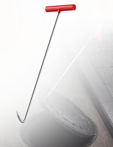 Image of T-Shape Stainless Steel Manhole Cover Hook, Precision Welding Manhole Lifting Keys for Heavy Duty Access