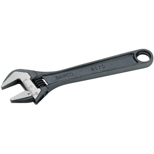 Image of Bahco 8071 Black Adjustable Wrench, 200mm Length
