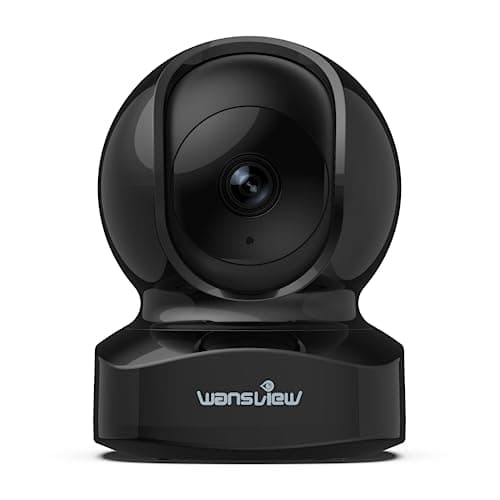 Image of wansview Cameras House Security, Home Security Camera, 5MP Dual-band WiFi Home Camera, Real-time Motion Alert, 2-Way Audio Night Vision, Pan/Tilt TF Card Storage, Q5 Black