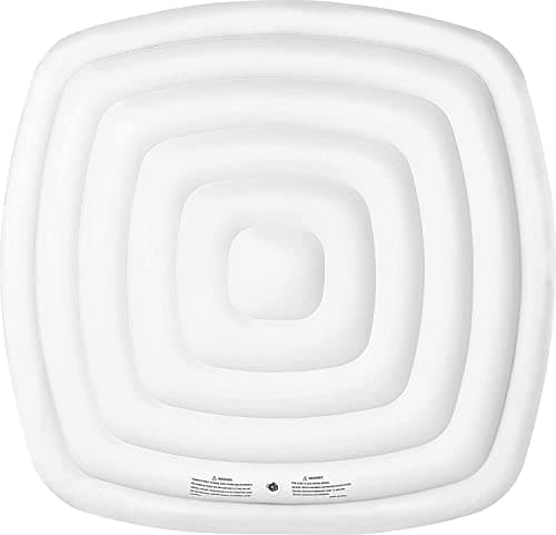 Image of Energy Saving Spa Cover For Mspa Hot Tub Inflatable spa Lid Protective Rain Overflow Heat Insulator Technology 6 People Square Bladder – 160 X 160Cm, White