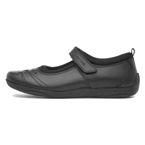 Image of Hush Puppies Amber Junior Mary Jane Flat, Black, 2.5 UK