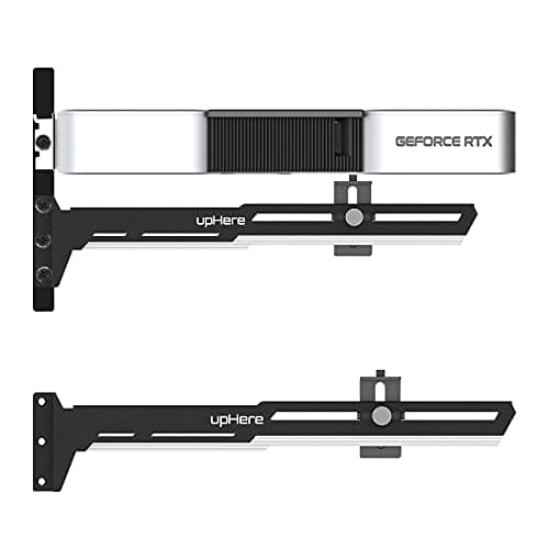 Image of upHere GPU Brace Support Video Card Black&White Graphics Card Sag Holder/Holster Bracket,Single or Dual Slot Cards,G27654