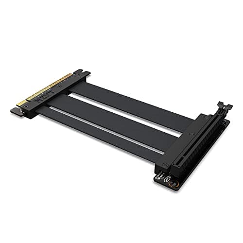 Image of NZXT PCIe 4.0x16 Riser Cable - AB-RC200-B1 - Flexible and Shielded Riser Cable - High-Speed Performance - 200mm Length