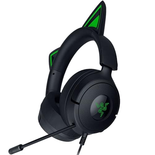 Image of Razer Kraken Kitty V3 X - Wired Kitty Headset for Gaming - Iconic Kitty Ears - 270g Lightweight - HyperClear Cardioid Mic - TriForce 40 mm Drivers - 3,5mm Audio Jack | Black