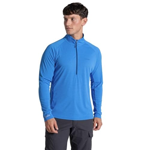 Image of Craghoppers Mens NosiLife SolarShield+ Half Zip Fleece - Azure Sky - S