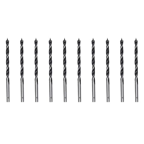 Image of Foyscr 10 Piece 4mm Brad Point Wood Drill Bits, Professional Carbon Steel, Clean Efficient Drilling