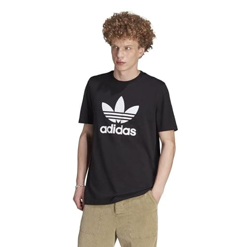 Image of adidas Originals Men's Adicolor Classics Trefoil T-Shirt, Black/White, XL