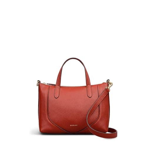 Image of RADLEY London Wood Park Women's Leather Small Ziptop Top Handle, Flame