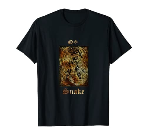 Image of Aesthetic Anime Snake Tarot Card For Men And Manga Lover T-Shirt