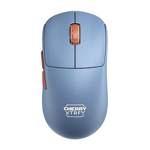 Image of CHERRY XTRFY M68 Wireless, Ultra-Light Cordless Gaming Mouse, 2.4 GHz RF, Optimised for esports, Symmetrical Shape with Ultra-Low Front, Blue