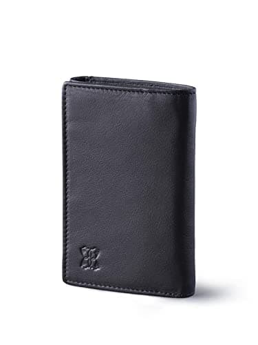 Image of Lakeland Leather Mens Trifold Wallet in Black