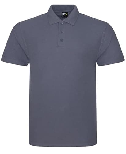 Image of PRORTX RX101 Mens Pique Polo Shirt - Solid Grey - M