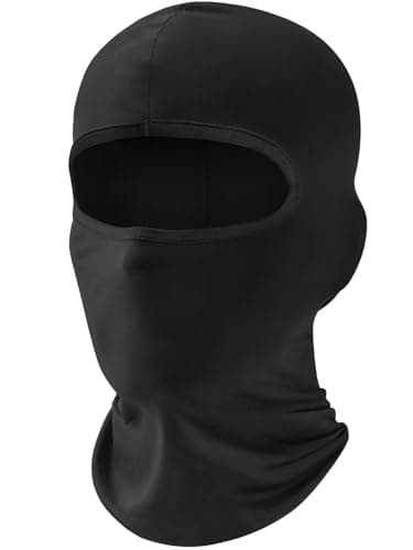 Image of fuinloth Balaclava Ski Face Mask, Motorcycle Cycling Neck Warmer for Helmet, UV Protector Scarf for Men/Women Black