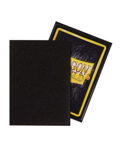 Image of Dragon Shield Matte Black Standard Size 100 ct Card Sleeves Individual Pack