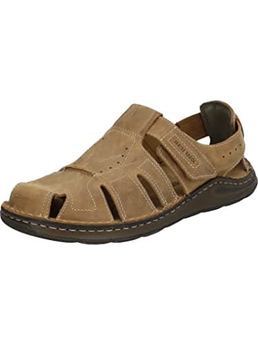 Image of Josef Seibel Men Low Shoes with Hook-and-Loop Maverick 01, Men´s Low Shoes,Width G (Regular),Street Shoe,Sneaker,Hook-and-Loop,Brown (Castagne),42 EU / 8 UK