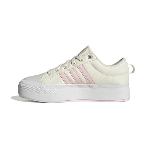Image of adidas Women's Bravada 2.0 Platform Sneaker, Off White/Clear Pink/White, 6 UK