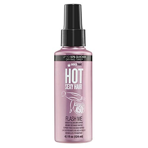Image of sexy hair Hair Hot Flash Me Quicky Blow Dry Hairspray, 155 ml, White, (Pack of 1)