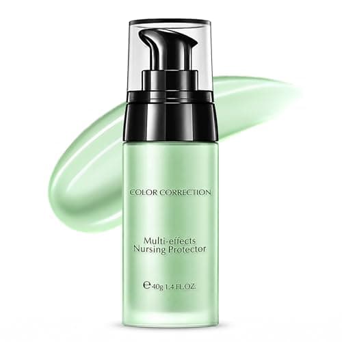 Image of Green Colour Corrector for Redness, Anti-Redness Face Primer, Natural Make up Primer for Sensitive Skin, Green Concealer, Lightweight Hydrating Formula, 40g