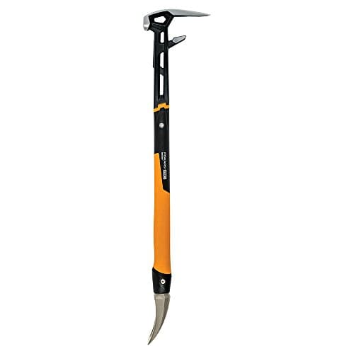 Image of Fiskars 751410-1001 Pro Isocore Demolition Hammer, Crow Bar, Demolition Wrecking Bar, 30 Inch