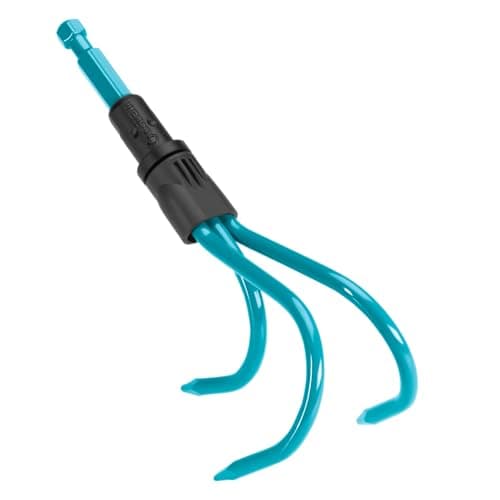 Image of GARDENA Combisystem Grubber: Hoe with three tines, the ideal garden accessory for loosening and aerating the soil, 9 cm working width, fits all cs handles (3166-20)