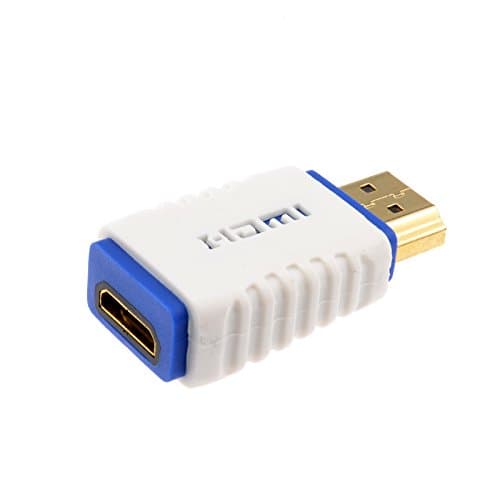 Image of kenable PRO HDMI MINI C Socket to HDMI 2.0 Plug High Speed Adapter White
