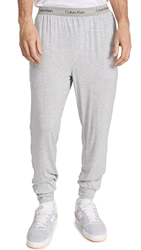 Image of Calvin Klein Men's Ultra Soft Modern Modal Lounge Jogger, Grey Heather, L