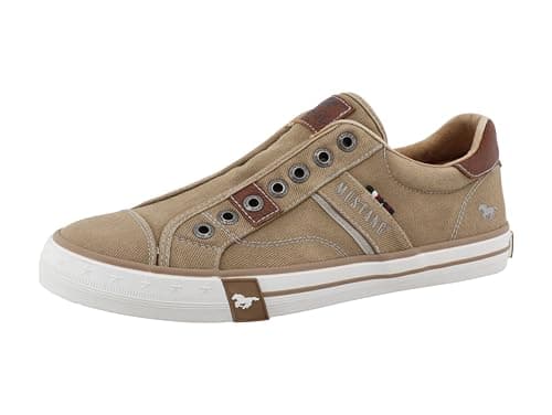 Image of MUSTANG Men's Low-Top Trainers, Men's Low Shoes, Green 00021, 9.5 UK