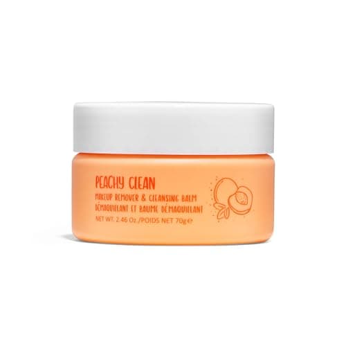 Image of W7 Peachy Clean Makeup Remover & Cleansing Balm – Melt Away Makeup in a Peachy Dream! Hydrating, Gentle & Packed with Skin Loving Goodness