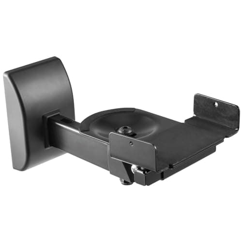 Image of AV:Link | Universal Adjustable Side Clamping Speaker Wall Mount, Large or Small Speakers, Singular, 15kg Max weight load, Black