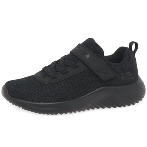 Image of Skechers Boy's Bounder Baronik Sneakers, Black Textile / Synthetic / Trim, 13 UK Child